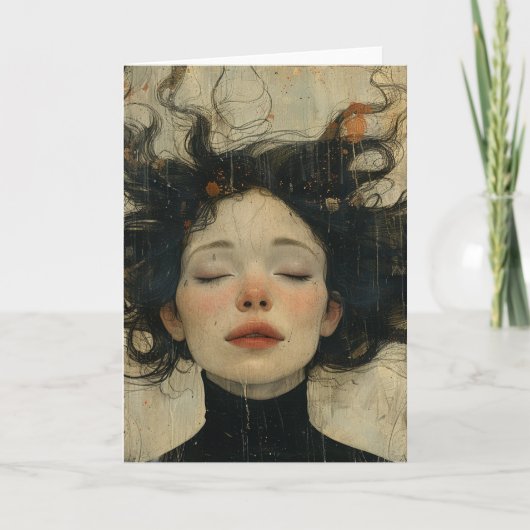 Little Girl Dreaming Alle gelegenheden Kaart (Voorkant)