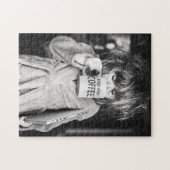 Little Girl Drink koffie Legpuzzel (Horizontaal)
