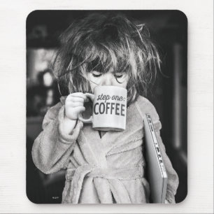 Little Girl Drink koffie Muismat