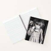 Little Girl Drink koffie Notitieboek (Binnen)
