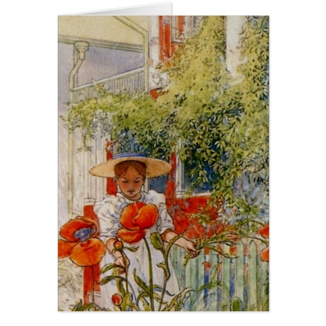 Little Girl en Red Poppies (Voorkant)