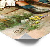 Little Girl en Sick Puppy Poster (Hoek)