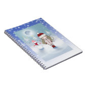 Little Girl en Snowman Holiday Notitieboek (Rechterzijde)