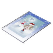 Little Girl en Snowman Holiday Notitieboek (Linkerzijde)