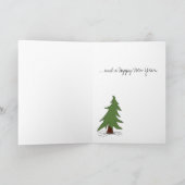 Little Girl en Snowman-kerstkaart Feestdagen Kaart (Binnen)