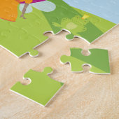 Little Girl Fairy Princess met Rainbow en Castle Legpuzzel (Zijkant)