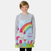 Little Girl Fairy Princess met Rainbow en Castle Schort (Gedragen)