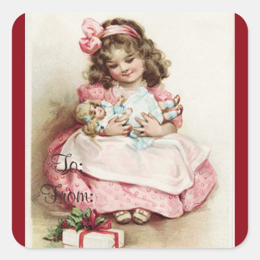 Little Girl Gift Label (Voorkant)