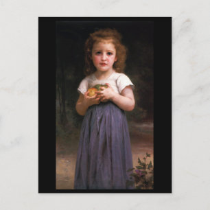 Little Girl Holding Apples in Hands Briefkaart