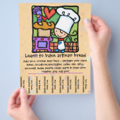 Little Girl houdt van het geven van een traangblad Flyer (Hand)