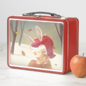 Little Girl Hugging Deer (In situ)