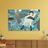 Little Girl in a Blue Armstoel, 1878 (oi) Canvas Afdruk (Insitu (Woonkamer))