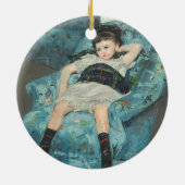 Little Girl in a Blue Armstoel, 1878 (oi) Keramisch Ornament (Achterkant)