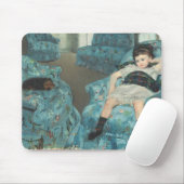 Little Girl in a Blue Armstoel, 1878 (oi) Muismat (Met muis)