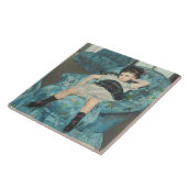 Little Girl in a Blue Armstoel, 1878 (oi) Tegeltje (Zijkant)