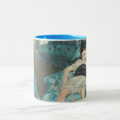 Little Girl in a Blue Armstoel, 1878 (oi) Tweekleurige Koffiemok (Center)