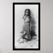 Little Girl in Java, Indonesië 1898 Poster (Voorkant)