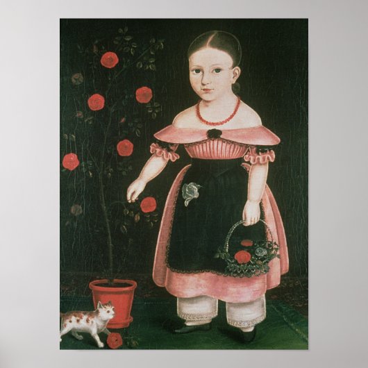 Little Girl in Lavender, c.1840 Poster (Voorkant)
