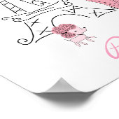 Little Girl in Paris Poster gepersonaliseerd (Hoek)