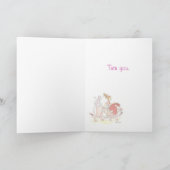 Little Girl in Tutu Valentijn Card Feestdagen Kaart (Binnen)