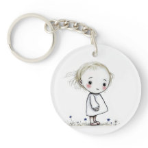 Little Girl In Wildflowers With Inspiring Quote