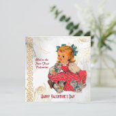 Little Girl Kittens  Spint-Fect Valentijn (Staand voorkant)