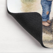 Little Girl Mailing a Letter Muismat (Hoek)