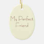 Little Girl met Bunny Plush Friend Ornament (Achterkant)