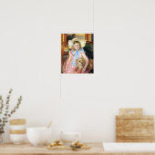 Little Girl met Dog Poster (Keuken)