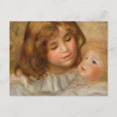 Little Girl met haar Doll van Pierre-Auguste Renoi Briefkaart (Voorkant)