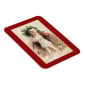 "LITTLE GIRL MET TREE" CHRISTMAS MAGNET MAGNEET (Rechterzijde)