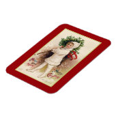 "LITTLE GIRL MET TREE" CHRISTMAS MAGNET MAGNEET (Linkerzijde)