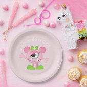 Little Girl Monster op maat Papieren Bordje (Feest)