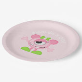 Little Girl Monster op maat Papieren Bordje (Gekanteld)