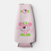 Little Girl Monster thema Party aangepaste gastgun Flesjeskoeler (Voorkant)