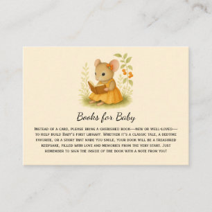 Little Girl Muizen Baby shower Boeken voor Baby   Plaatskaartje