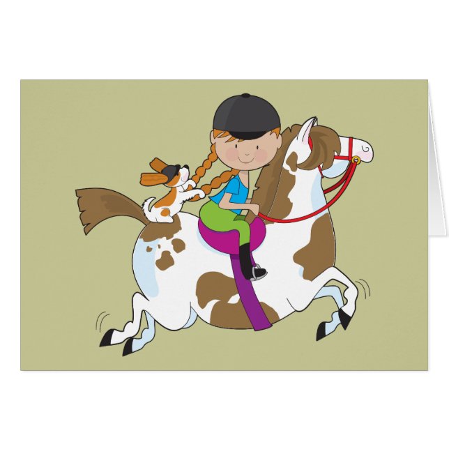 Little Girl on Horse (Voorkant Horizontaal)