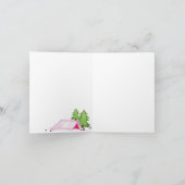 Little Girl One Happy Camper eerste verjaardagsfee Bedankkaart (Binnen)