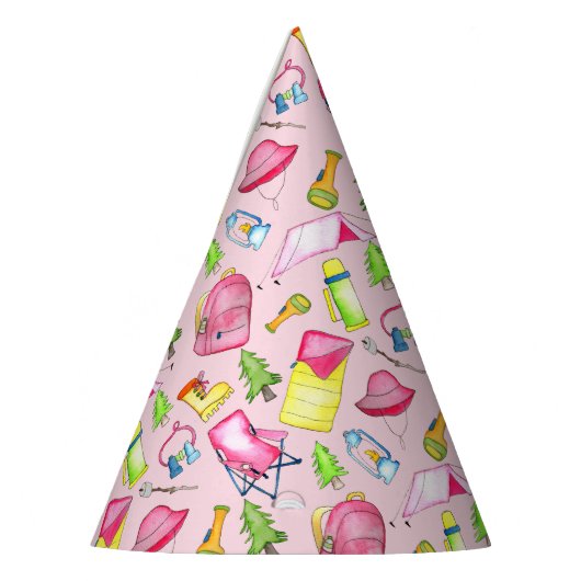 Little Girl One Happy Camper eerste verjaardagsfee Feesthoedjes (Links)