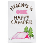 Little Girl One Happy Camper eerste verjaardagsfee Medium Cadeauzakje (Voorkant)