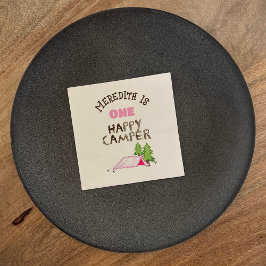 Little Girl One Happy Camper eerste verjaardagsfee Servet