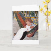 Little Girl op de Hammock, Jessie Willcox Smith Kaart (Gele Bloem)