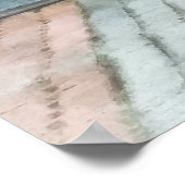 Little Girl op Scooter door Manhattan Skyline Poster (Hoek)