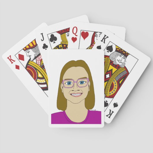 little girl    pokerkaarten (Achterkant)