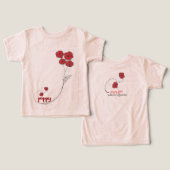 Little girl Poppy T-Shirt (Ontwerp Voorkant & Achterkant)