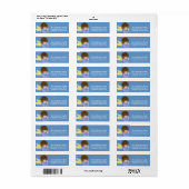 Little Girl Praying Angel 3a Return Address Labels (Full Sheet)