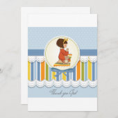 Little Girl Praying Invitations Kaart (Voorkant / Achterkant)