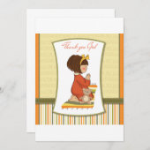 Little Girl Praying Kaart (Voorkant / Achterkant)