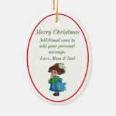 Little Girl Praying Keramisch Ornament (Achterkant)