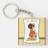 Little Girl Praying Sleutelhanger (Voorkant)